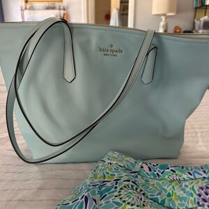 Kate Spade Nylon Tote - NWOT - Aqua/Mint Color